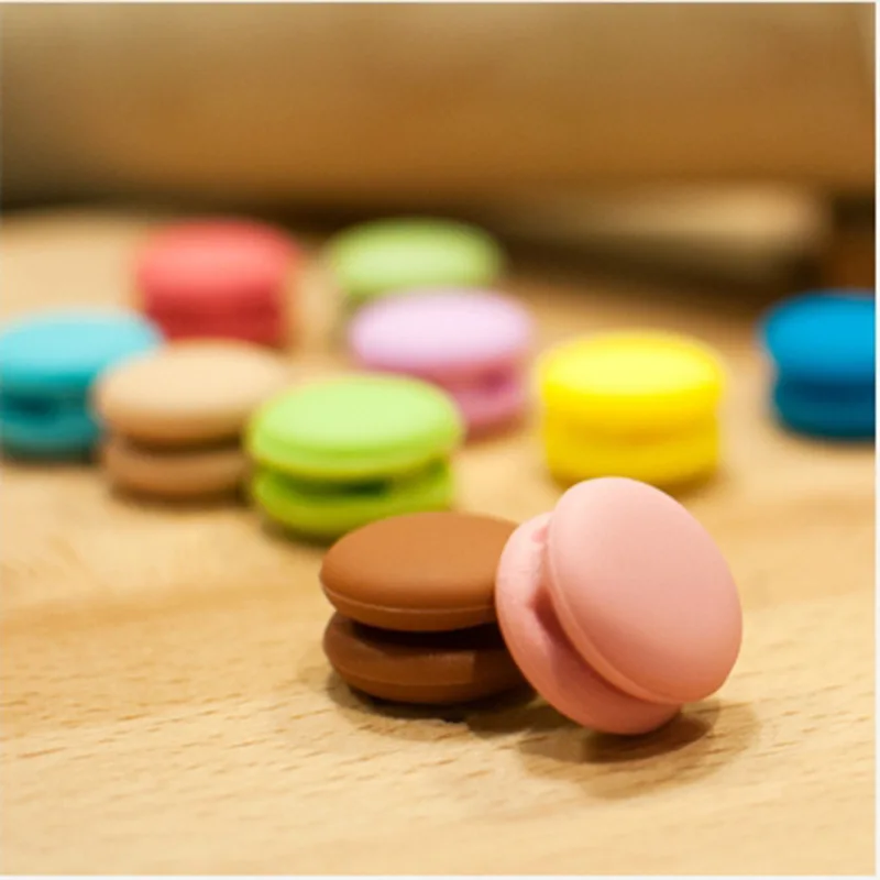 

Macaron Cord Manager Colorful Desktop Charging USB Cable Retaining Clip Hub Fastening Clamp Desktop Cord Manager