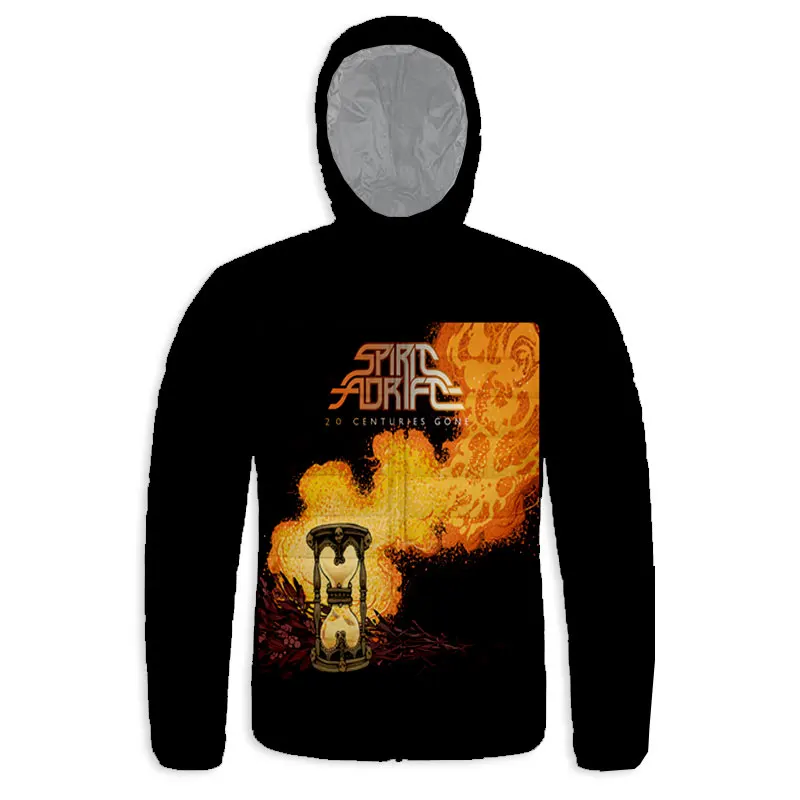 Новинка модный пуховик с 3D принтом духа адрифута рок на молнии капюшоном