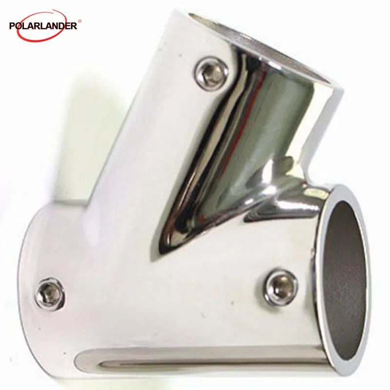 

Boat Hand Rail Fitting 60° 25MM Stainless Steel Corrosion Resistant Fits 22mm 7/8" Pipe/ Tube - Marine Grade Right/Left 3 Way