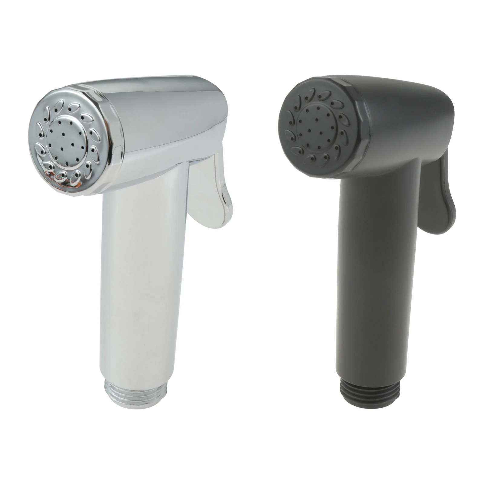 

Ручной смеситель для биде, кран для унитаза с распылителем, насадка для душа под давлением для мытья ванной комнаты, кухонный распылитель для воды, серебристый и черный цвета, 1 шт.