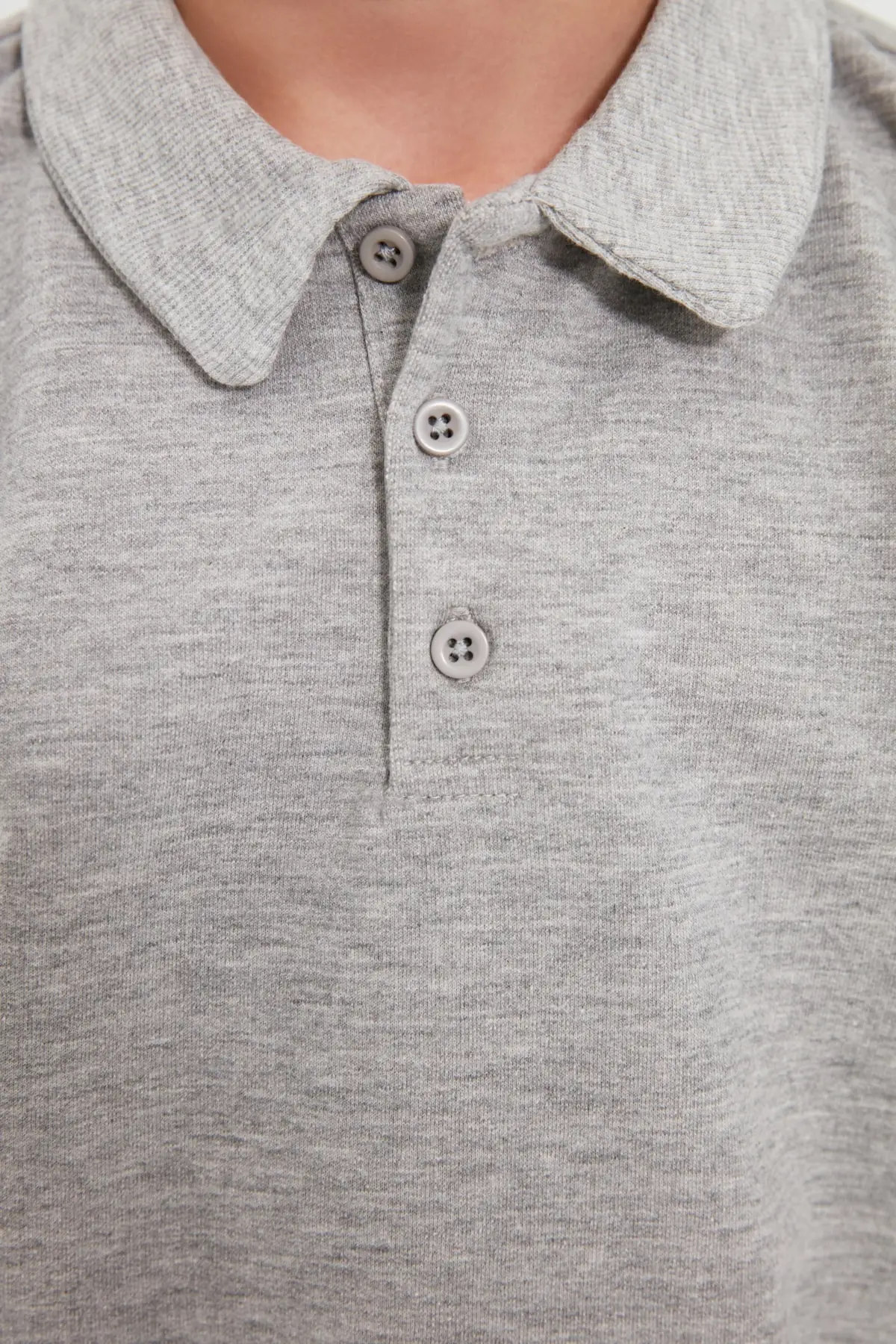 Трикотажный свитер-поло с воротником-поло для мальчиков tkdow22sw0679 | Мужская одежда