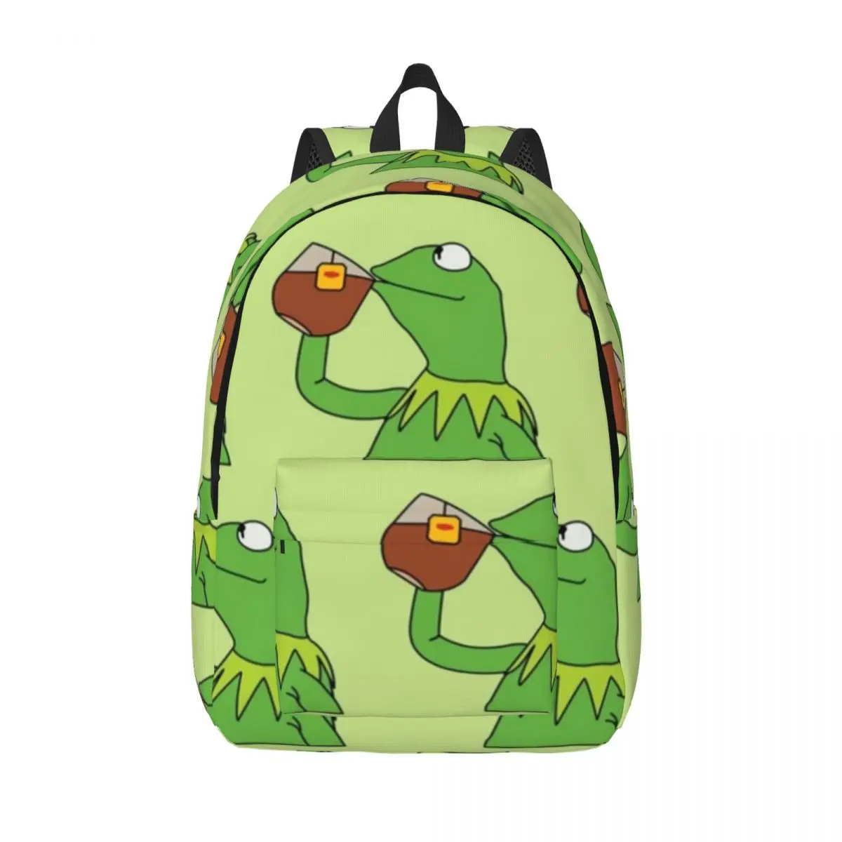 

Холщовые рюкзаки Frog Meme, чай, был подан, мягкий уличный рюкзак, повседневные сумки