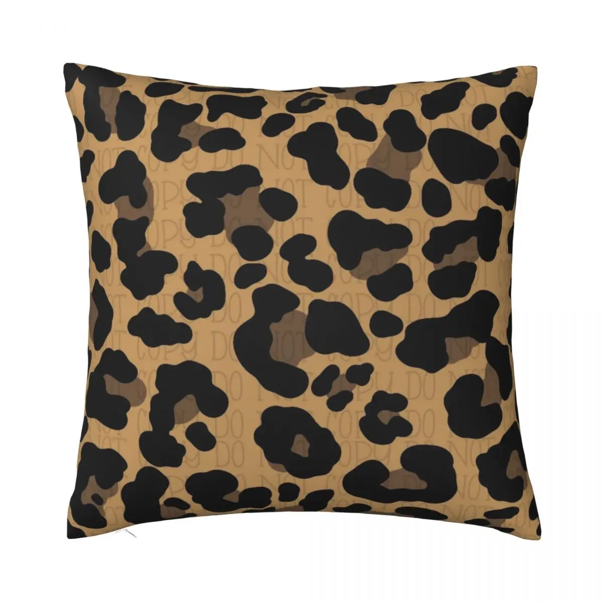 

Leopard Pillowcase Printed Polyester Cushion Cover Decorative Skin Fur Throw Pillow Case Cover Sofa Square 18"