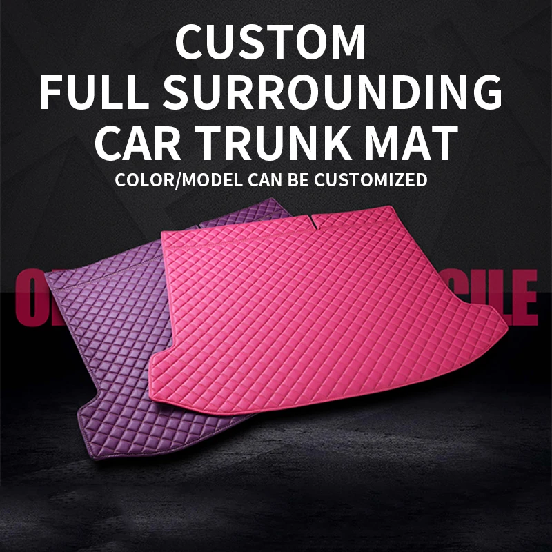 

Customized fully enclosed three-dimensional car trunk mat Tail box mat Waterproof leather lattice Professional customization