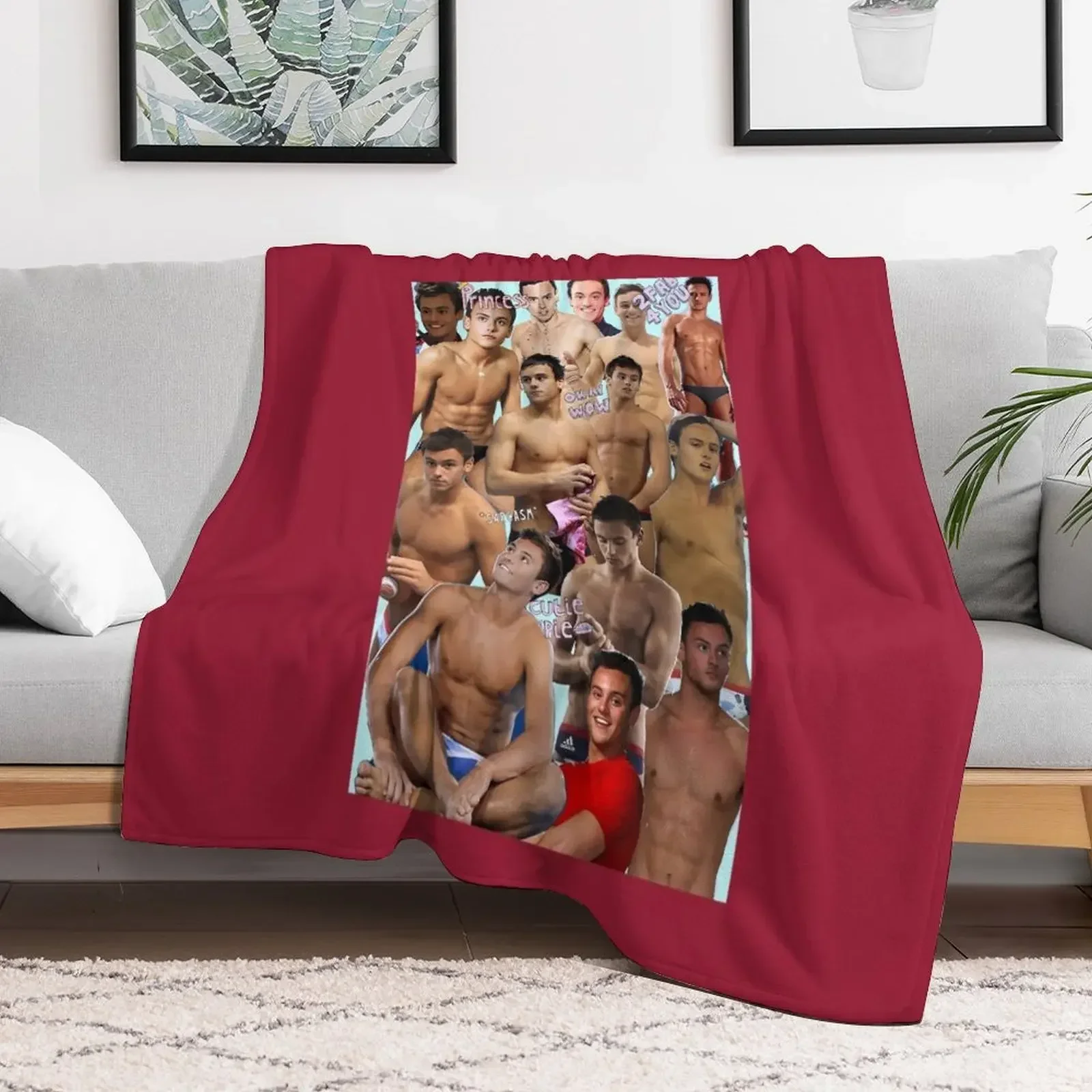 Том Дейли Коллаж Чехол для iPhone Декоративное одеяло Свободные одеяла