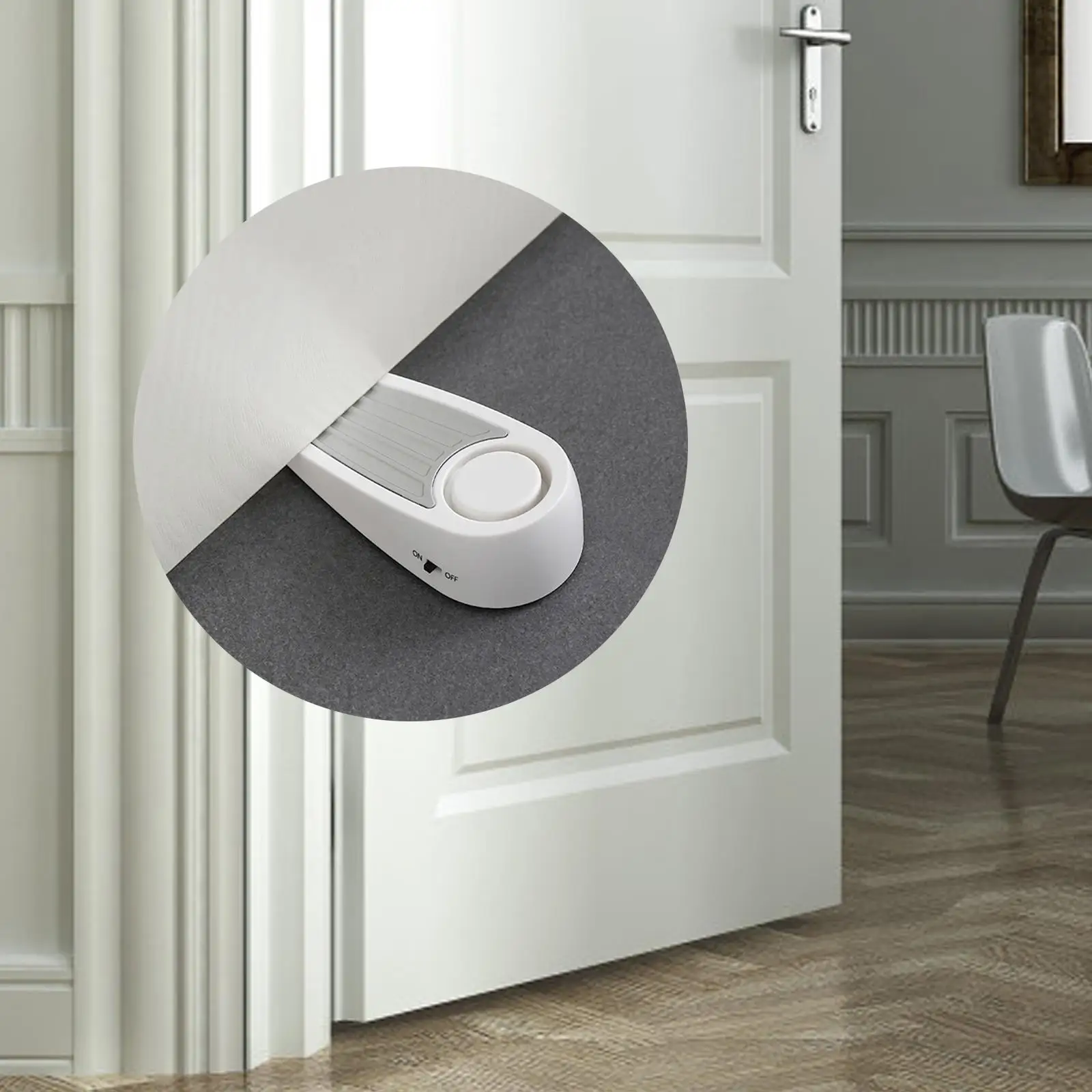 

Door Stopper Alarm Door Wedge Protector Wedge Stopper Doorstop for Apartment