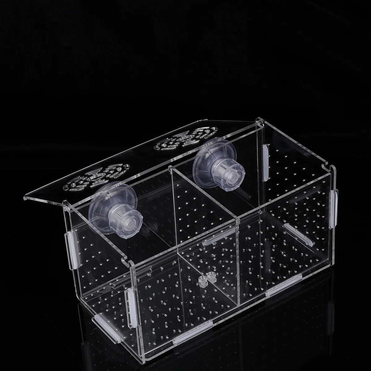 

Transparent Fish Tank Breeding Isolation Box Aquarium Incubator Hatching Boxes Multifunctional Acrylic Fish Tank Holder(Suction