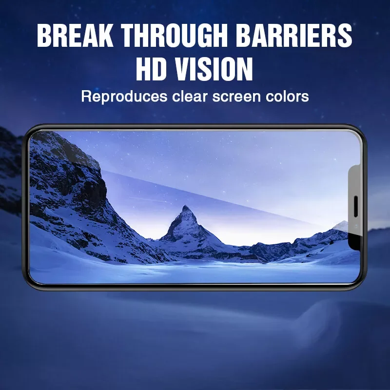 9D 9H Full Tempered Glass on the For iPhone 11 12 X XR XS 11 12 Pro Max iPhone 6 7 8 Plus Screen Protector Protective Glass Case