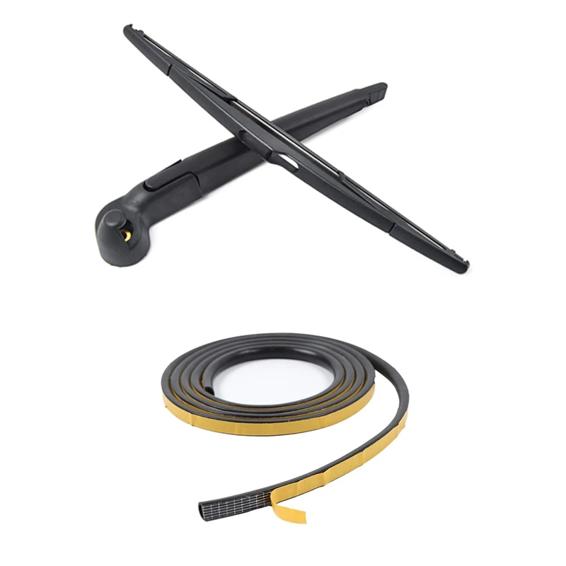

2 Set Car Accessories: 1 Set Rear Wiper Arm Blade Assembly & 1 Pcs Rear Door Glass Seal Strip