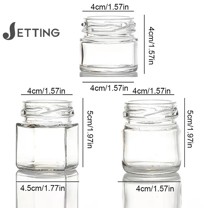 2 шт. стеклянный мини-горшок для меда с крышкой