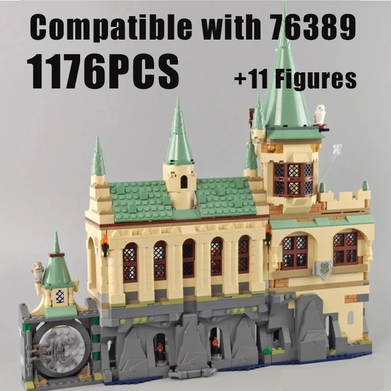 

1176Pcs New Compatible with 76389 Chamber of Secrets Building Model Buiding Kit Block Self-Locking Bricks Toys Christmas Gift