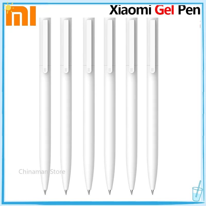

Original Xiaomi Mi Gel Pen 0.5mm Black Refill No Cap Bullet Pen Smooth Switzerland MIKRON Nib Japanese Ink OEM Blue Refills