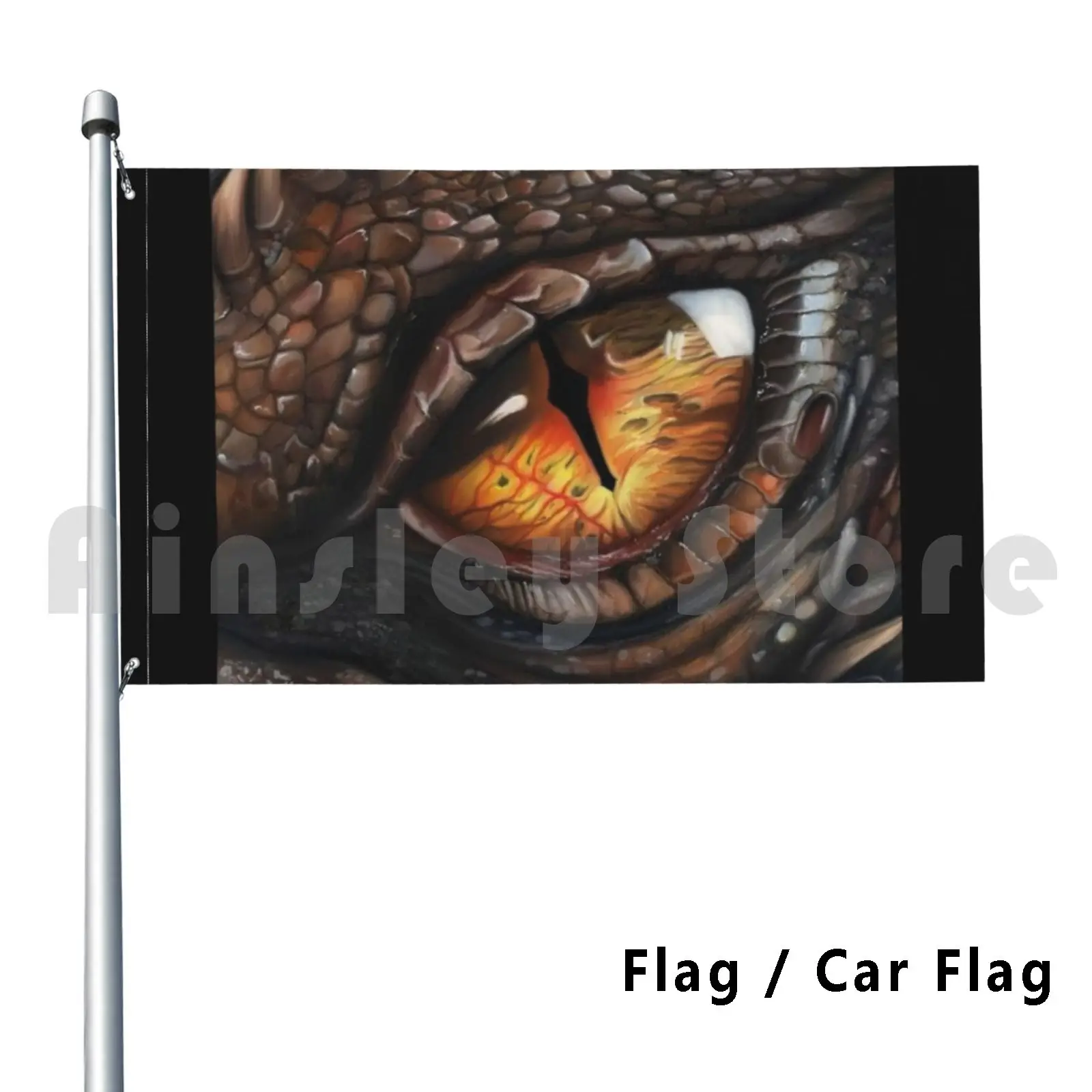 

Dragon Eye Flag Car Flag Funny Dragon Eye Fantasy Pupil Iris Slot Dandruff Smaug Drogon Makes Magic