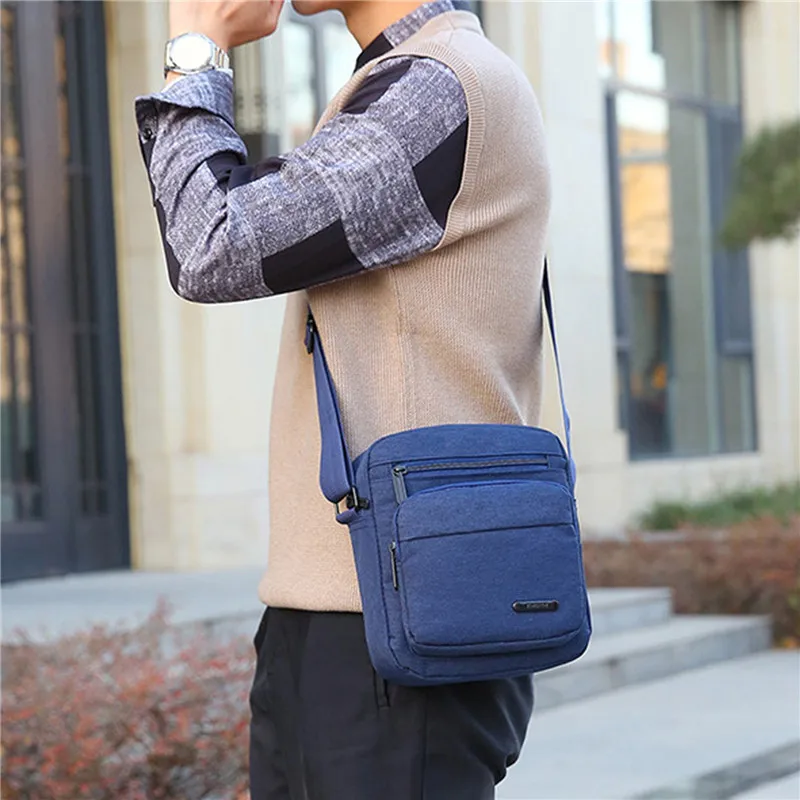 

Men's Lightweight Messenger Bag Business Casual Simple Traveling Handbag Trendy Horizontal Men's Messenger Bag