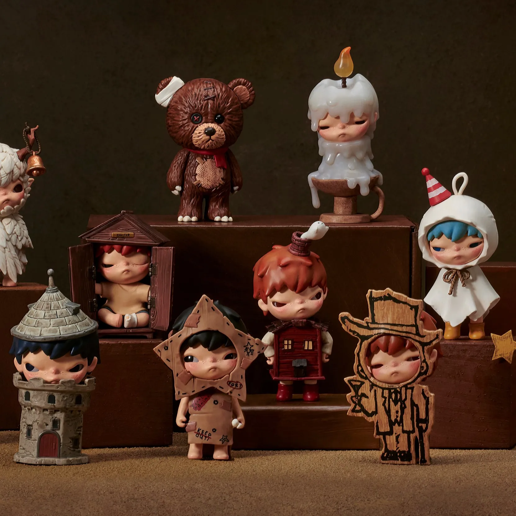 Фигурки героев серии загадочная коробка от Hirono модные игрушки милые куклы