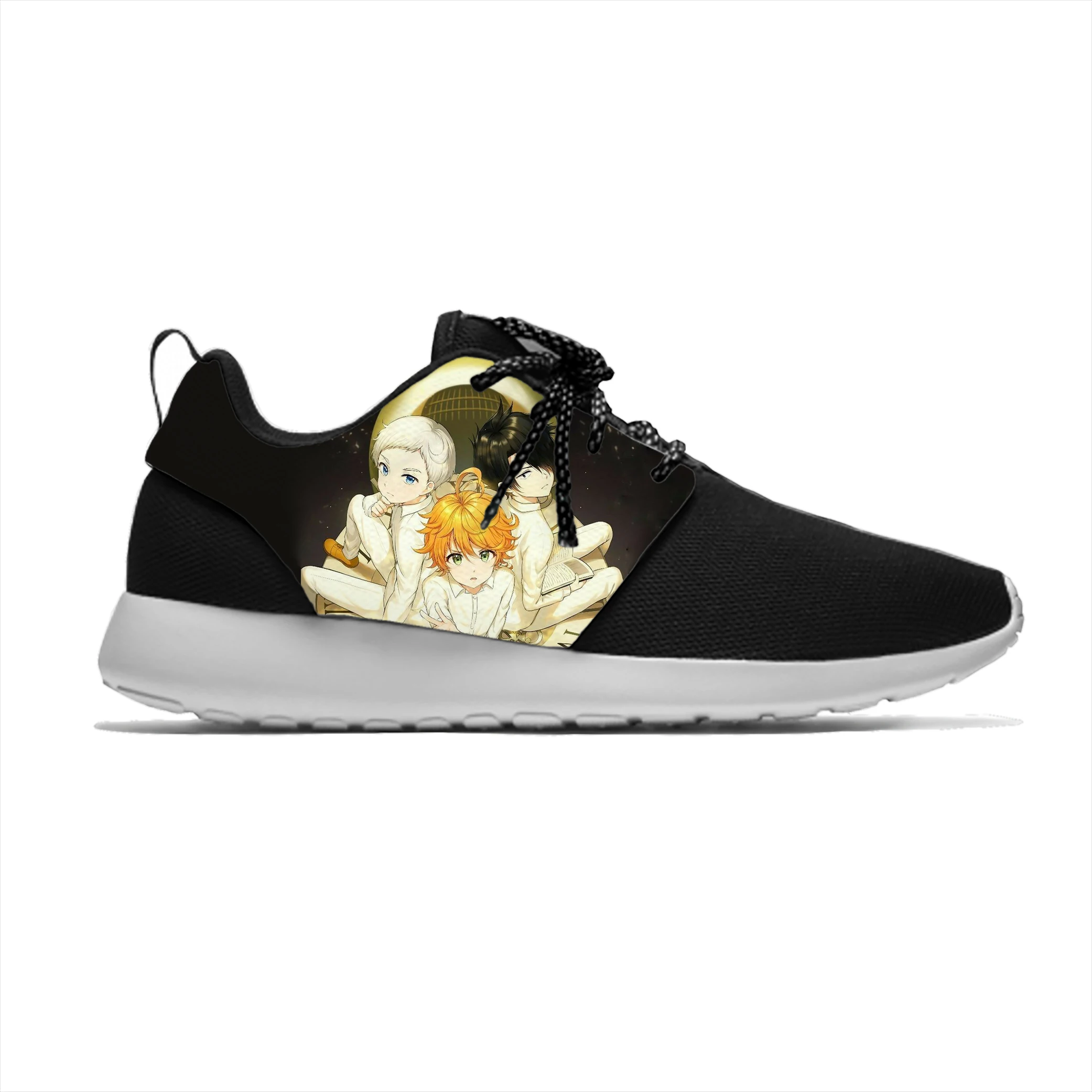 

Кроссовки мужские/женские с 3D принтом, Повседневная дышащая легкая спортивная обувь для бега с рисунком Аниме Манга, комикса, обещанный нев...