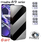 антишпионское стекло, конфиденциальности закаленное стекло для realme 8 pro защитная камера realmi 8 5g 8 i 8pro очки 9i realmi 9 Pro plus защитное стекло для экрана стекло реалми 9 про плюс realme 8i реалми 8 про