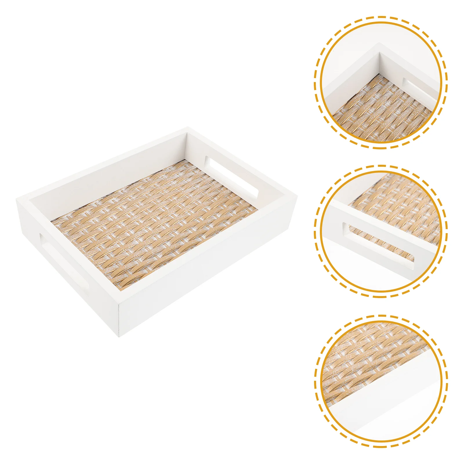 

Rectangular Wood Tray Fruits Tray Decorative Snack Serving Tray Bread Tray