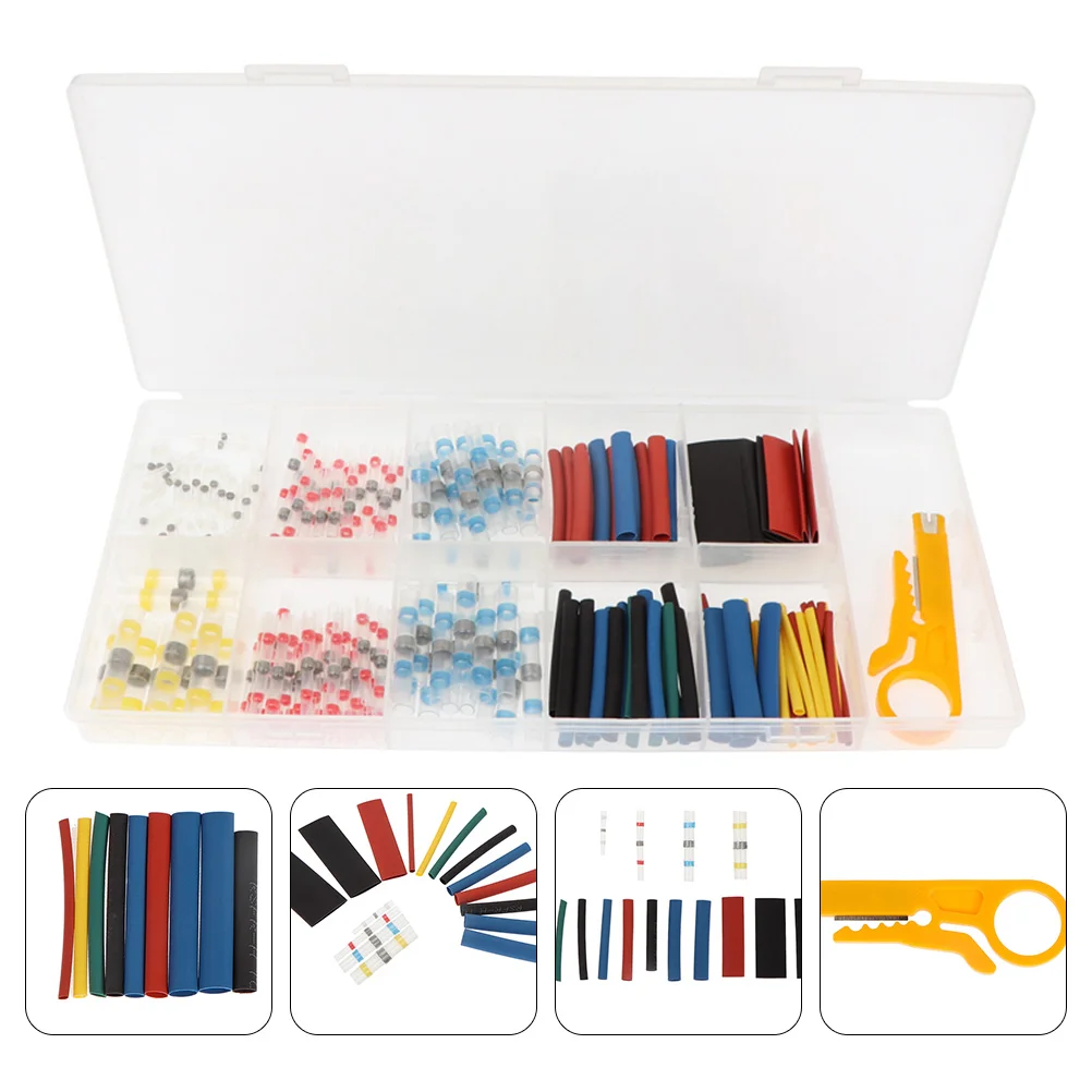 

200pcs Heat Shrink Connector Ring Wire Connectors