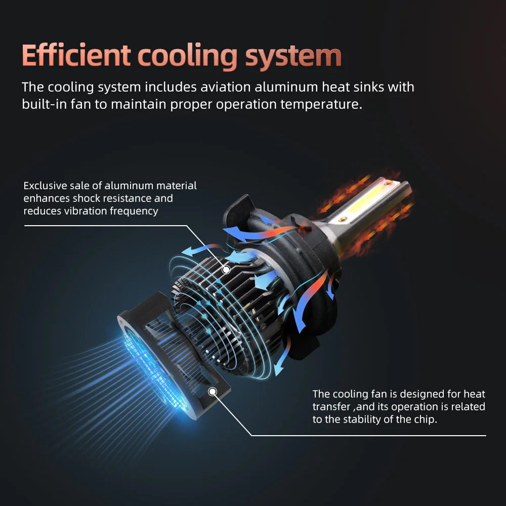 Фара головного света Crossfox 110 лм H11 H13 2009 Вт 2 пары