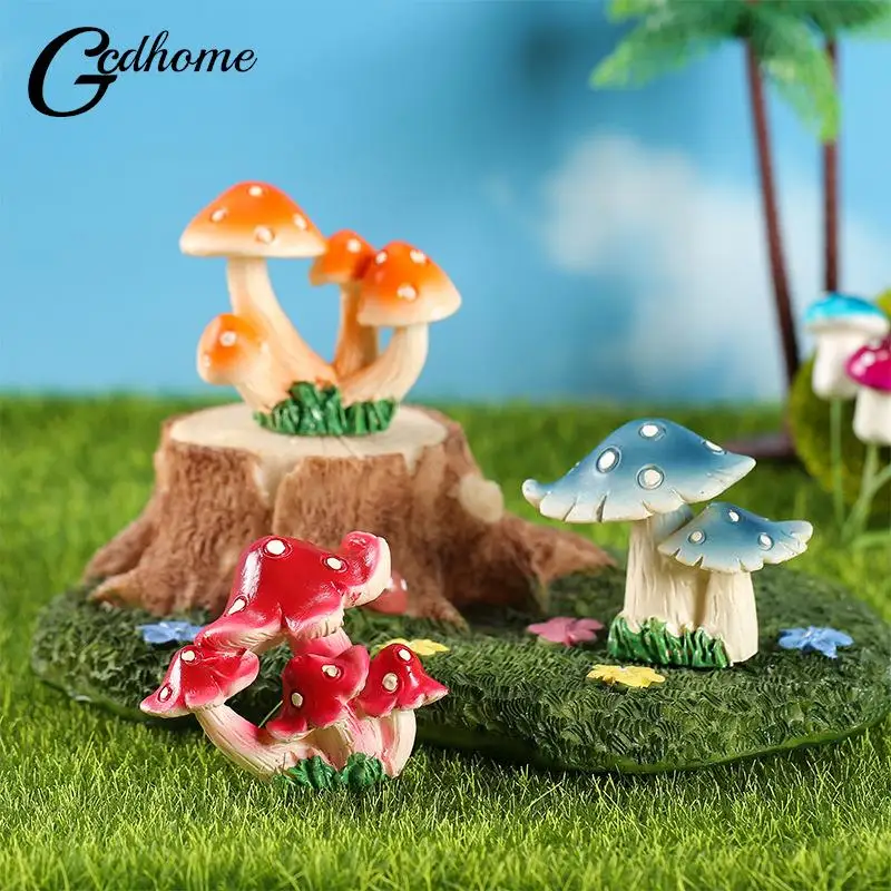 

Креативный садовый декор, искусственный подарок, имитация грибов, статуя из смолы, украшение для дома