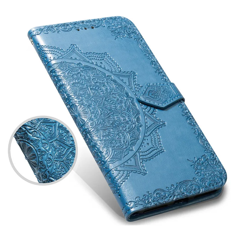 Кожаный чехол Mandala для Xiaomi Redmi 8 7A 6 6A 5 Plus 4A Note 9S 8T 5A 4 4X 7 9 Pro 3S Go Mi A3 8A Flip Cover