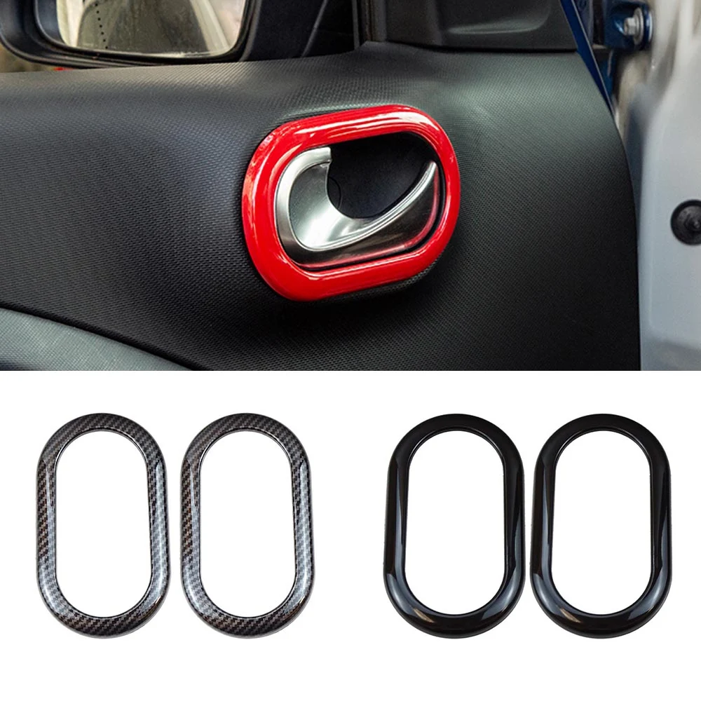 

Car Door Handles Covers For New Smart 453 Fortwo Forfour Carbon Fiber Modification Accessories Car Decoration Styling Sticker
