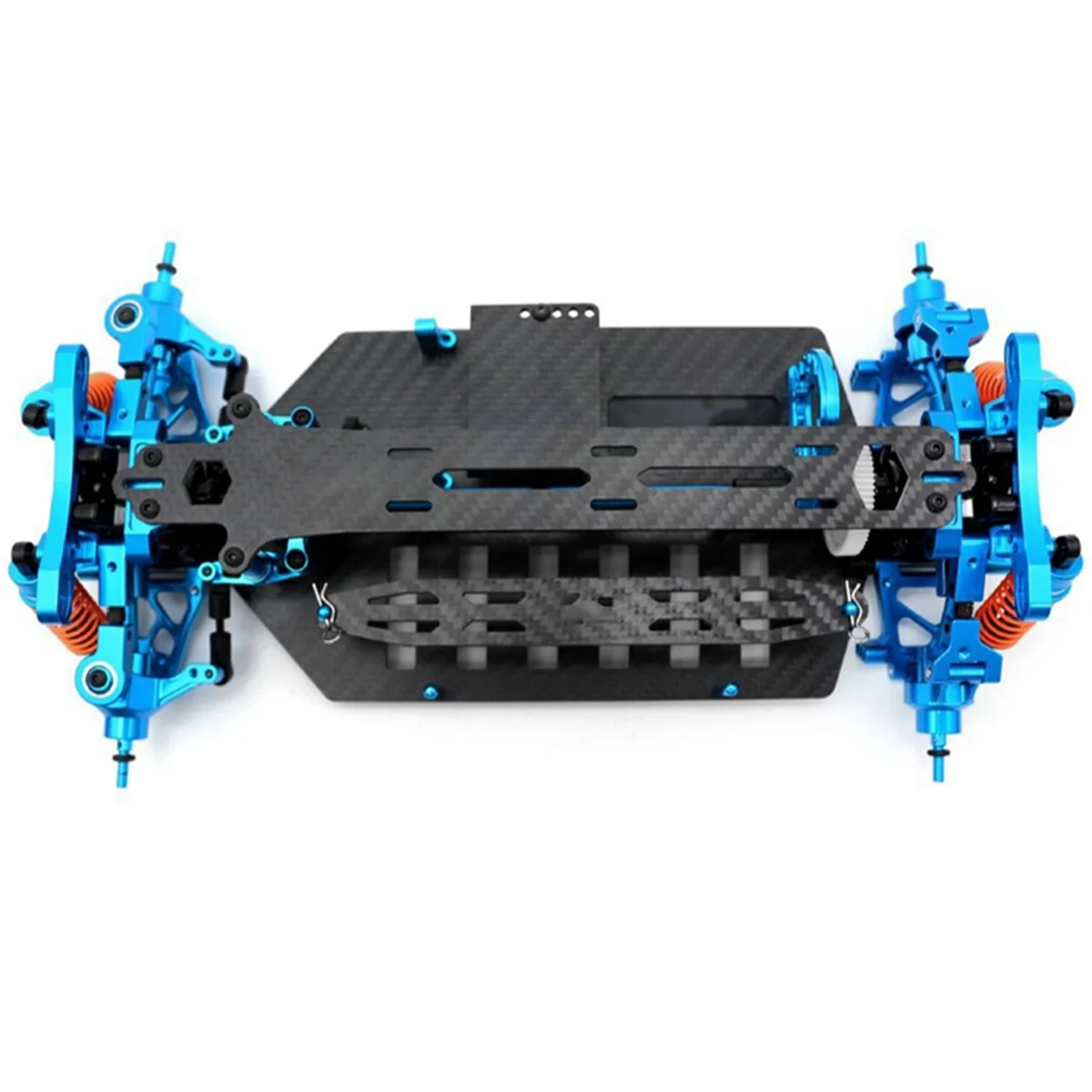 Рама комплекта 1/10 TT02 полная модификация шасси с карбоновой пайкой рама