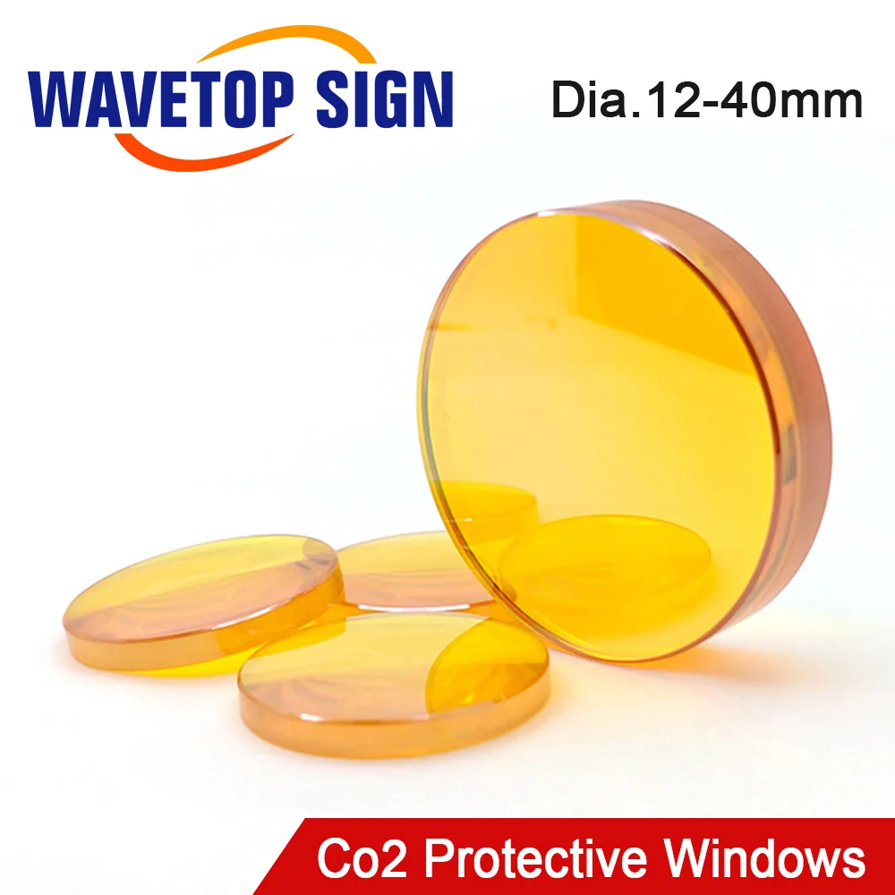 

WaveTopSign Co2 Лазерные защитные окна ZnSe Материал диаметром 12-40 мм для CO2 Высокомощный лазерный режущий и косметический инструмент