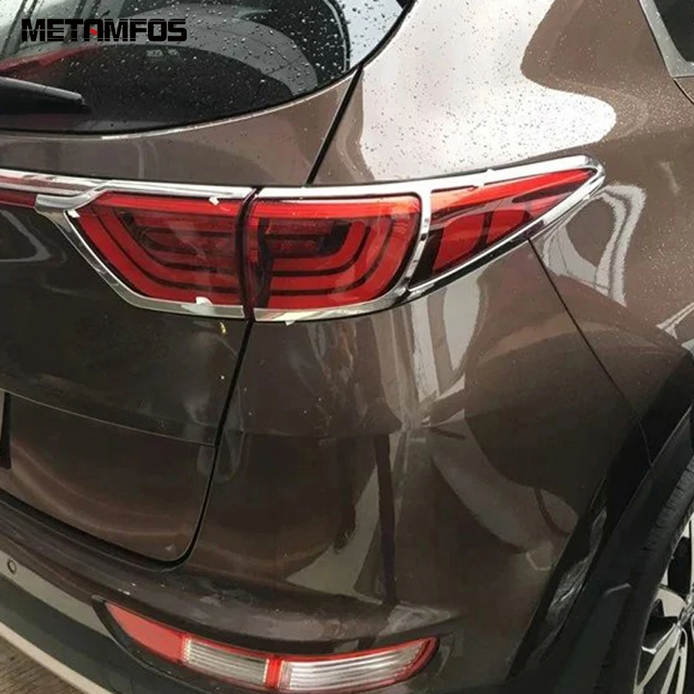

Накладка на задсветильник фару для Kia Sportage 2017 2018 2019 2020, хромированная задняя фара, отражатель, защита, аксессуары, Стайлинг автомобиля