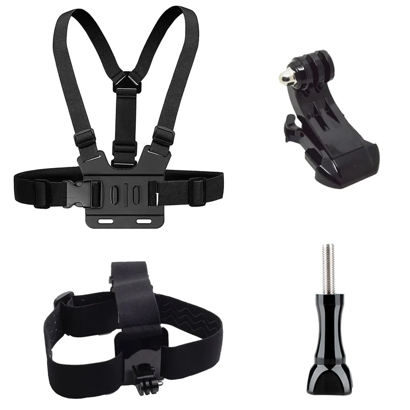

Head Strap Chest Harness Belt Mount For Gopro Hero 11 10 9 8 7 6 5 AKASO EK7000 EKEN SJCAM SJ4000 Action Camera Accessories