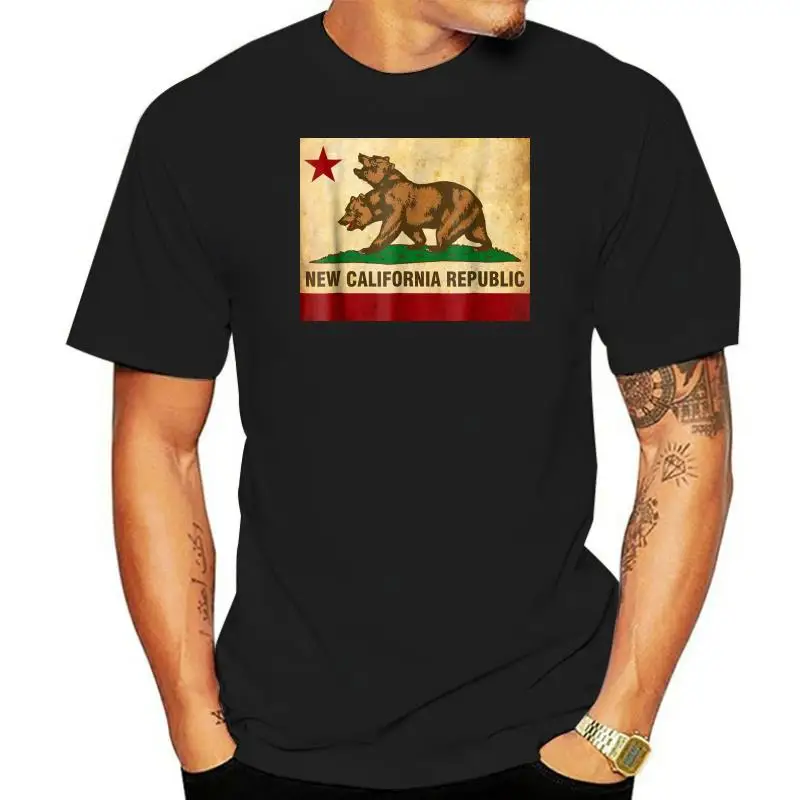 

2022 Fashion Men T shirt New California Republic T Shirt 100% Cotton