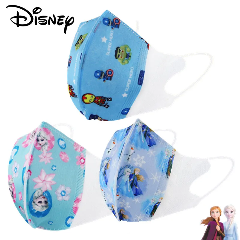 

10-100 шт., детская трехслойная маска для лица