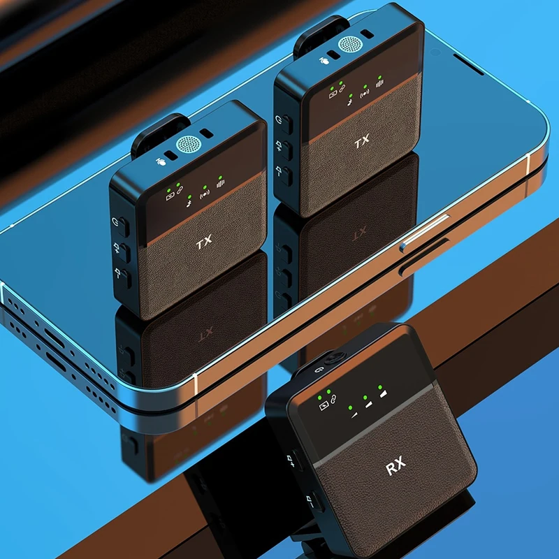 

Professional Recording Microphone Real-time Ear Return Mini Portable Lapel Microphone Bluetooth 2.4GHz Wireless Microphone