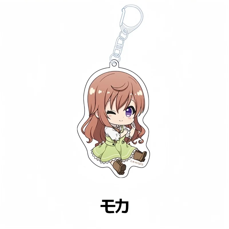 Фото Кролик по имени Ордер? Акриловые брелоки-фигурки Cocoa Chino Rize Chiya Syaro Maya Megu, аниме-декор для стола, подарки оптом №5