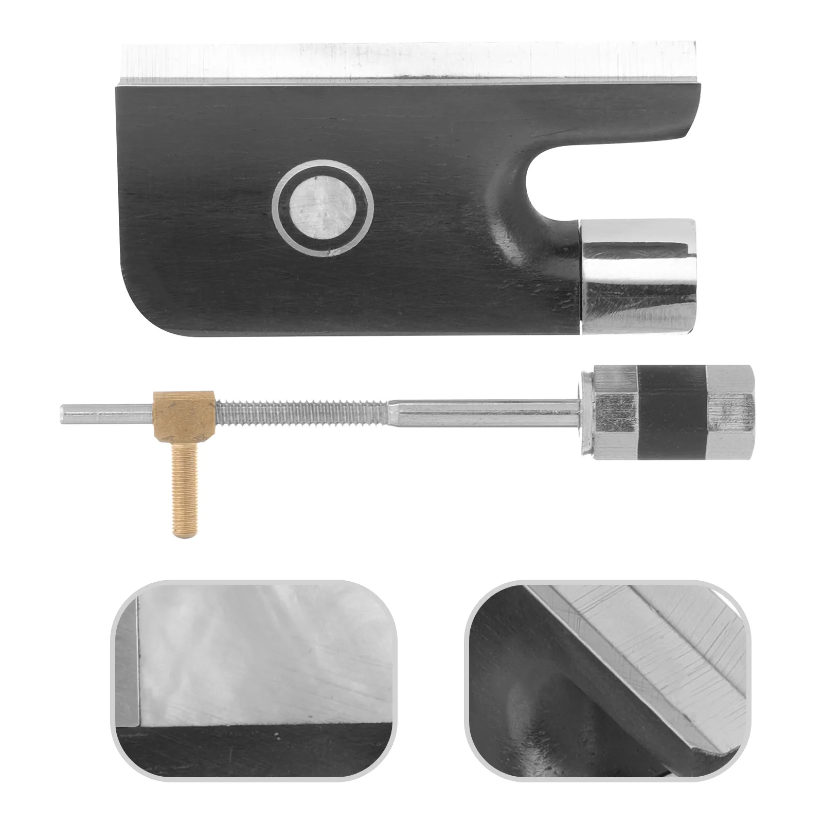 

Bow Frog Violin Music Accessories Musical Instrument Part Abalone Shell Student Replacement