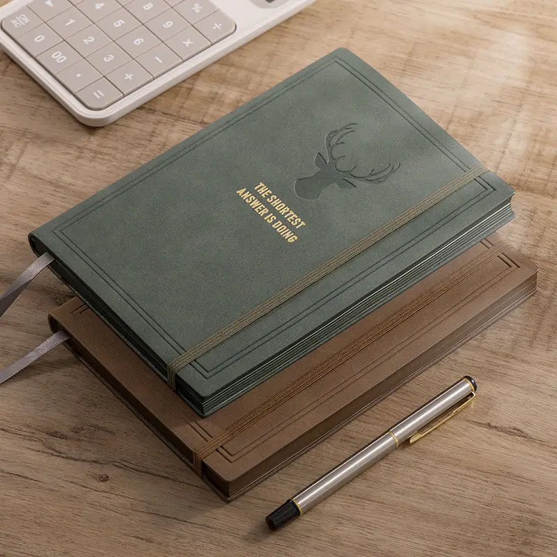 

A5 Journals Notebooks Notepad Leather Agenda Planner Daily Business Office Work Notebook Diary 2022 School Supplies Budget Book