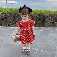 girls polka dot backless dress flower girl dresses korean baby clothes 2 year old baby girl clothes baby girl clothing