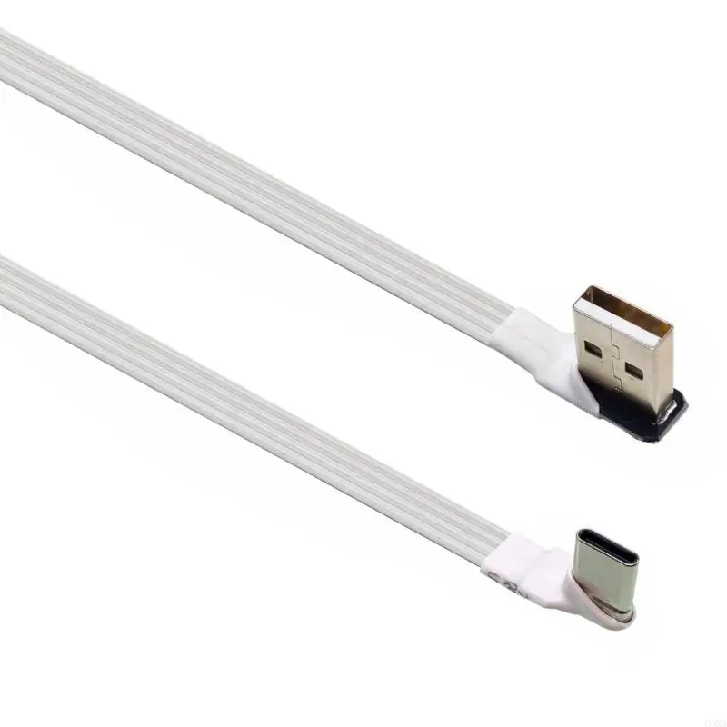 Фото CORA 6 вариантов длины USB Type C Кабель передачи данных Угловая вилка для ограниченного пространства №2