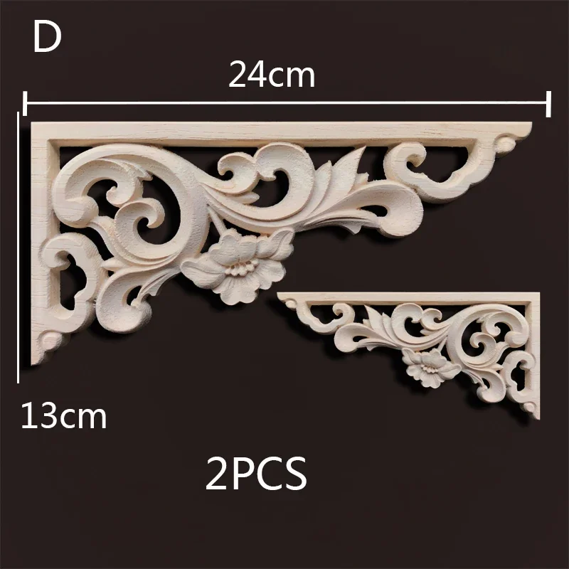 

Деревянные накладки для мебели с цветочным орнаментом