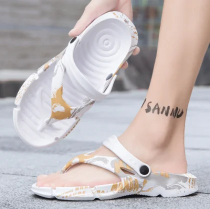 

Coslony Men Slippers Luxury Brand 2022 Outdoor Slippers Women EVA Non-slip Bath Slippers Men's Summer Shoes Flip Flops For Men