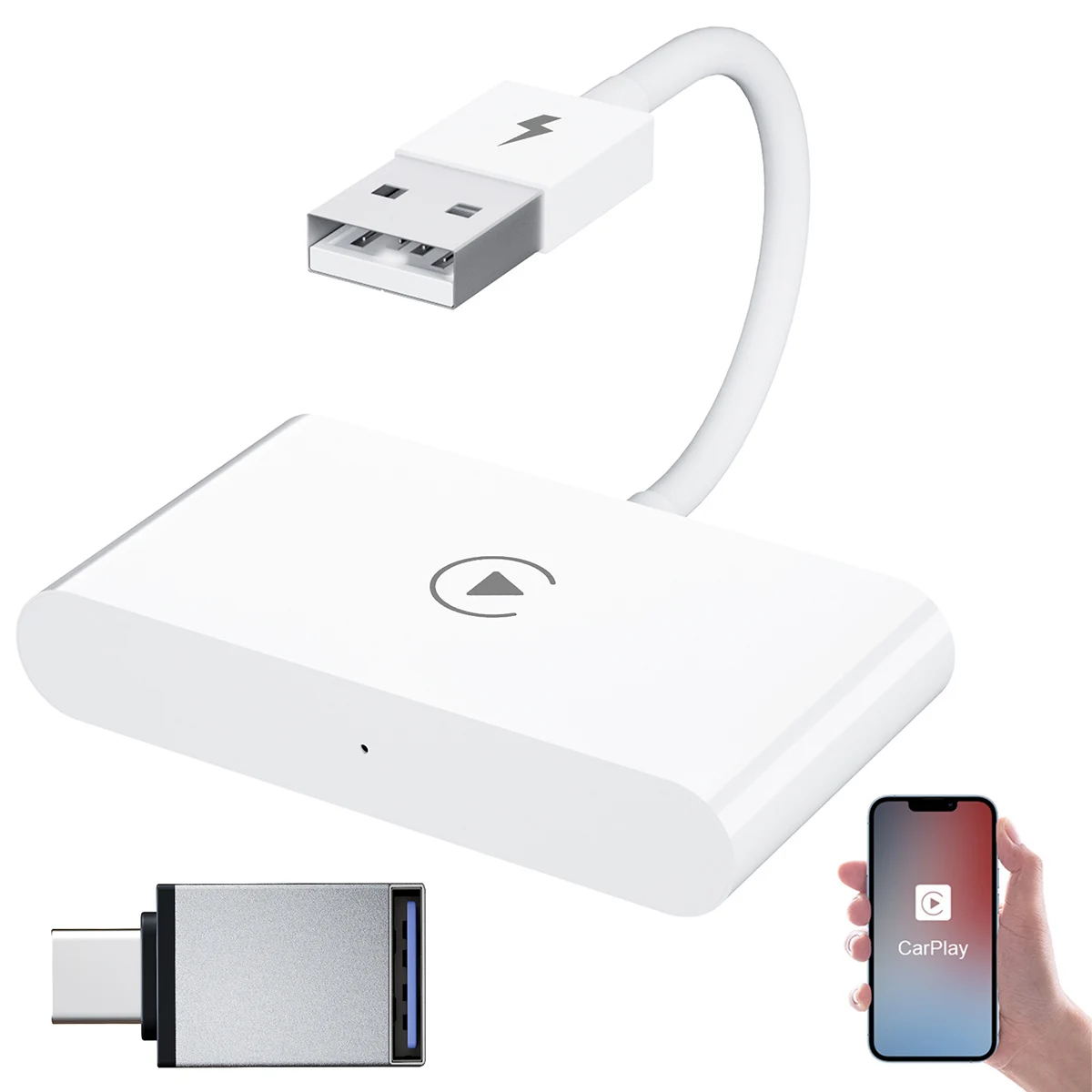 

new Wireless CarPlay Adapter for Cars with Factory CarPlay Function Wireless CarPlay Dongle Converter Auto Wired CarPlay to