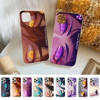 fhnblj genshin impact god contracts phone case for iphone 11 12 13 mini pro xs max 8 7 6 6s plus x 5s se 2020 xr cover