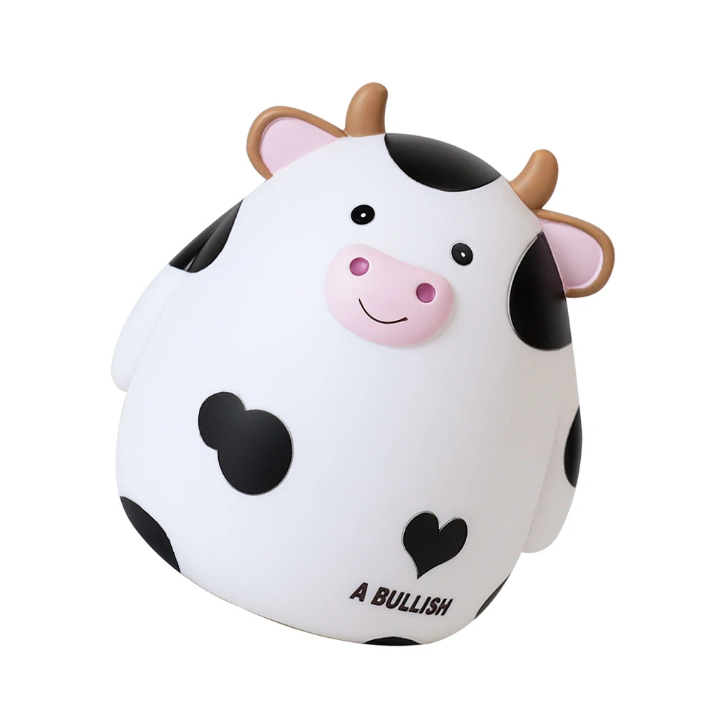 

Cartoon Cow Piggy Bank Unbreakable Ox New Year Vinyl Toys Coin Jar Container Cute Money Box Home Decor Gifts Birthday