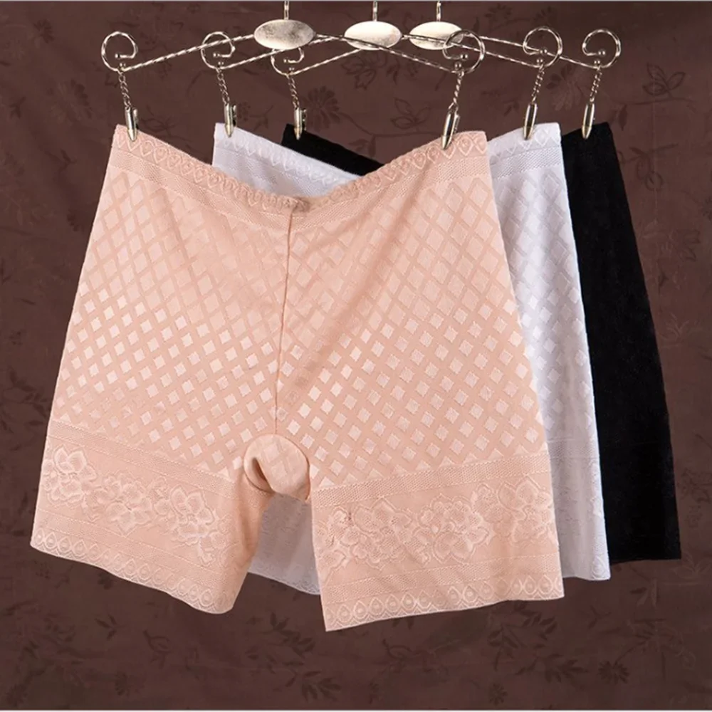 Женские тонкие безопасные шорты из ледяного шелка Летние бесшовные женские