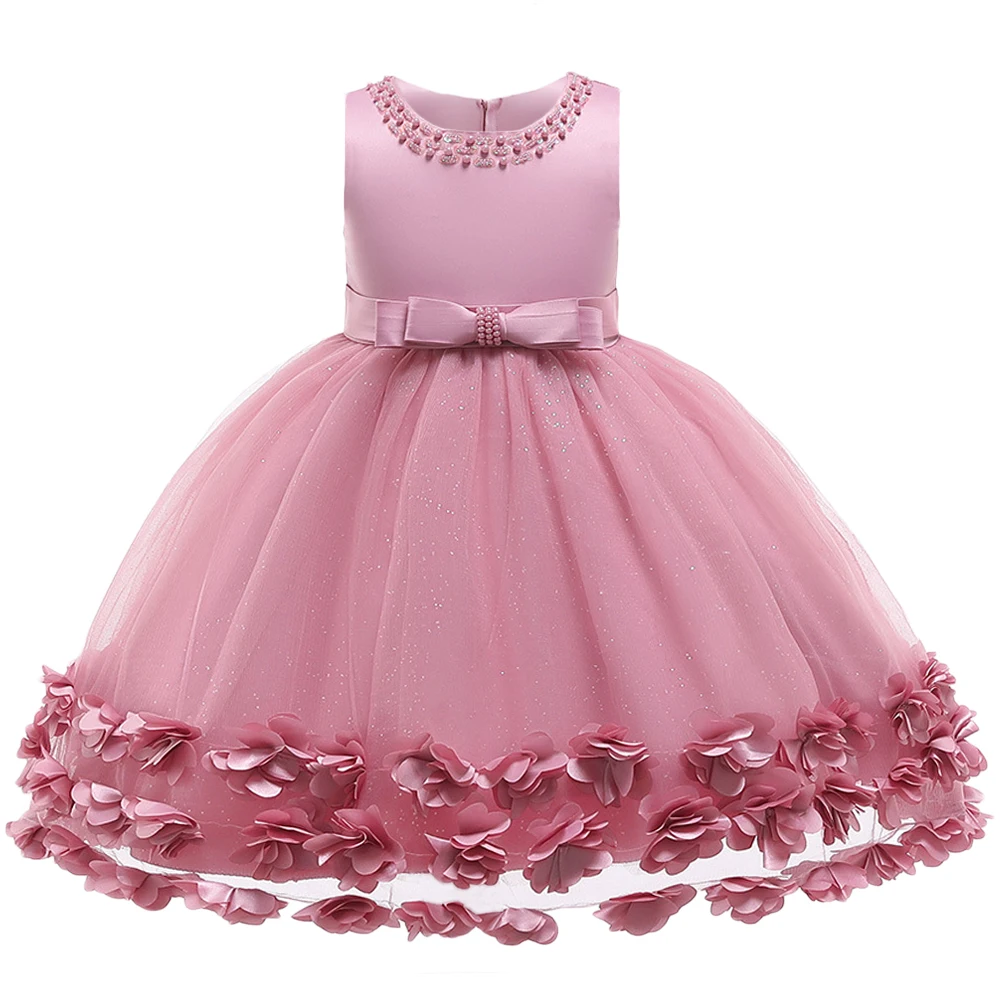 

Kids Dresses For Girls Beaded Tutu Princess Dress Flower Girls Dress For Wedding and Party Dress Children Clothing 6 7 8 10 Year