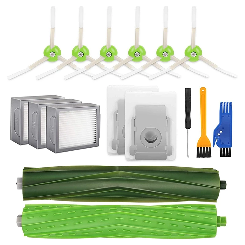 

Набор для пылесоса Irobot Roomba I7 +/I7 Plus E5 E6, сменные детали, резиновые щетки, фильтры НЕРА, 16 шт.