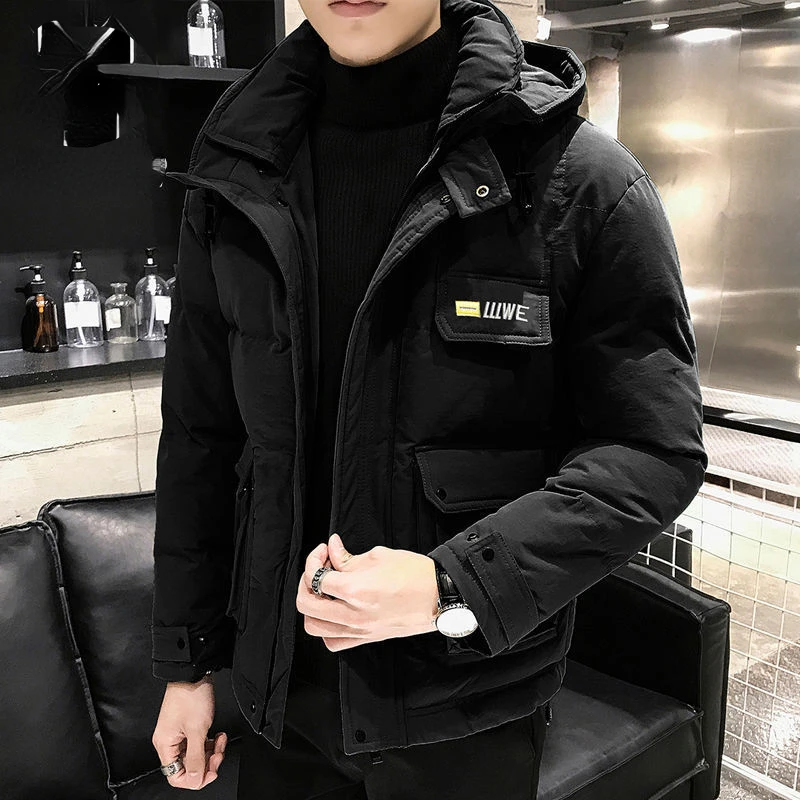 Winter Jackets for Men Men's Down Jacket White Duck Down Parkas Thicken Keep Warm Jackets Short Outdoor Style Puffer Jacket