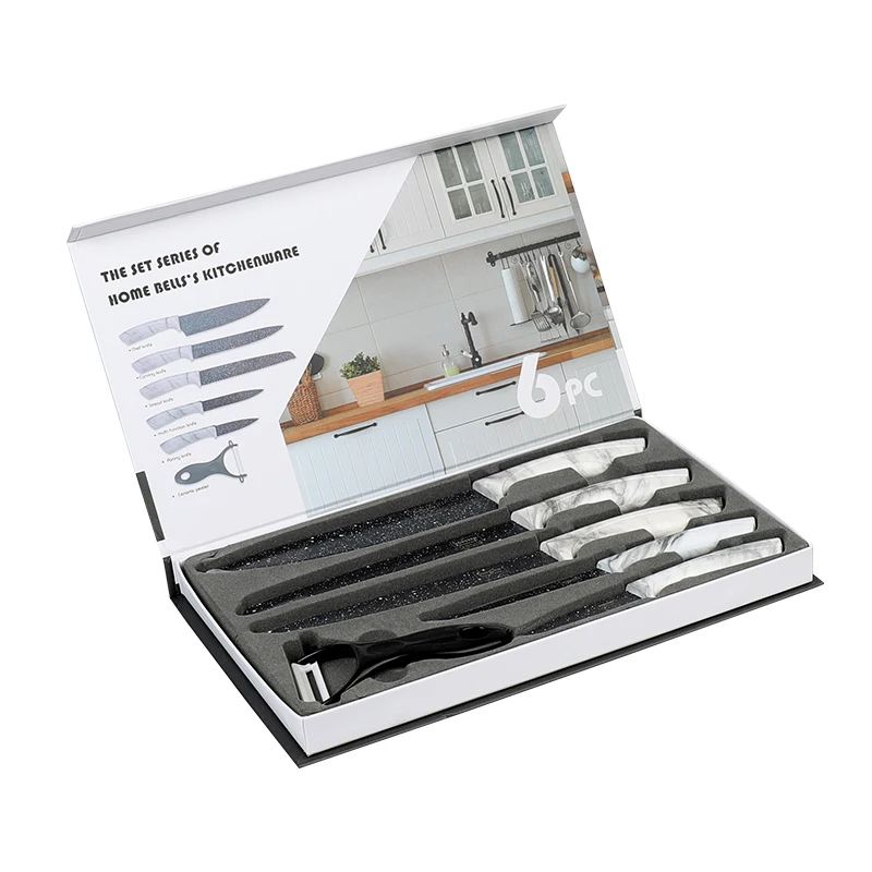 Set Of Kitchen Knives Cooking Handmade Knifes Gift Chef Knife Stand Sets Sharpener For Vegetable Cutter Chopper Peeler | Дом и сад