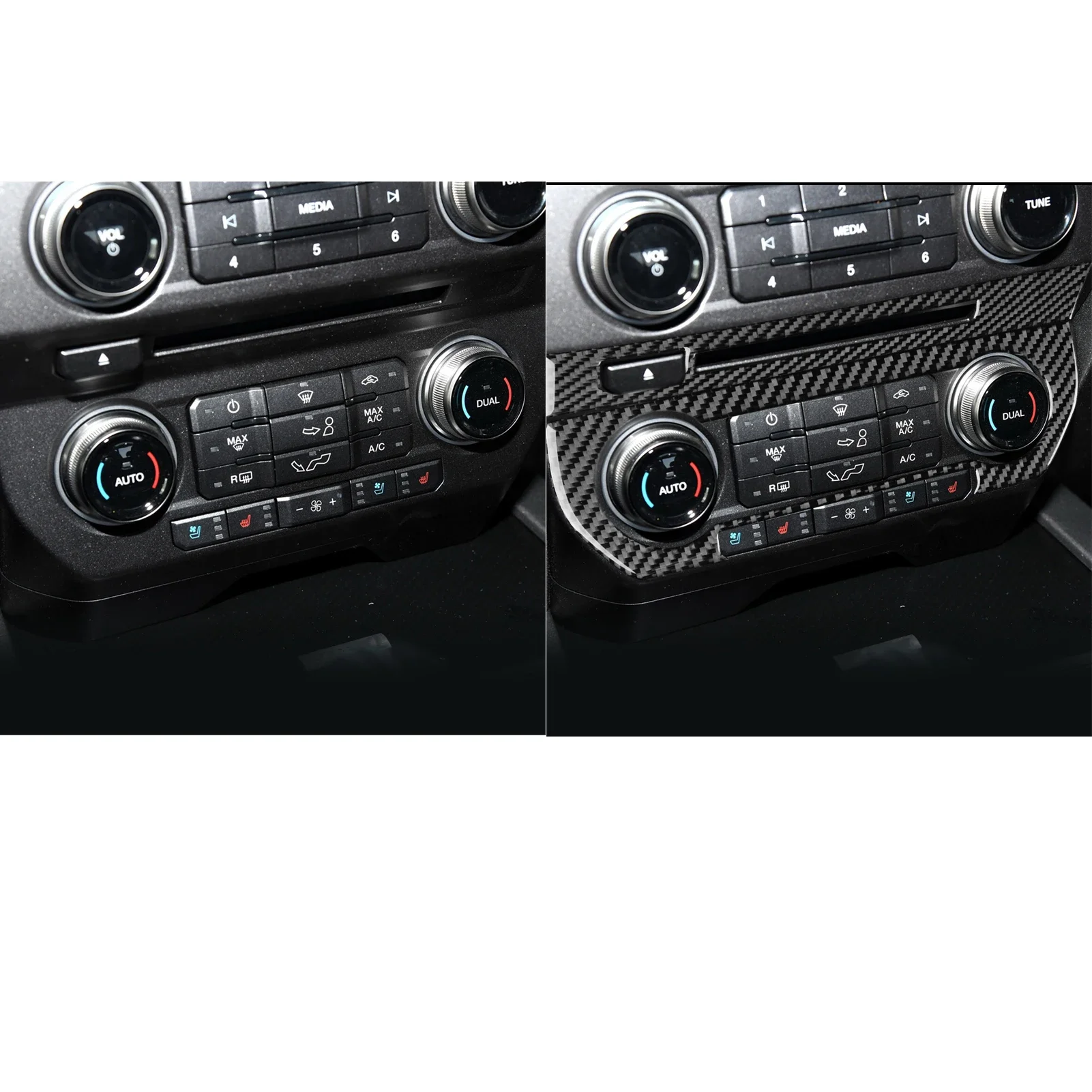 Для Ford F150 Raptor 2015-2020 углеродное волокно внутренняя центральная консоль приборная